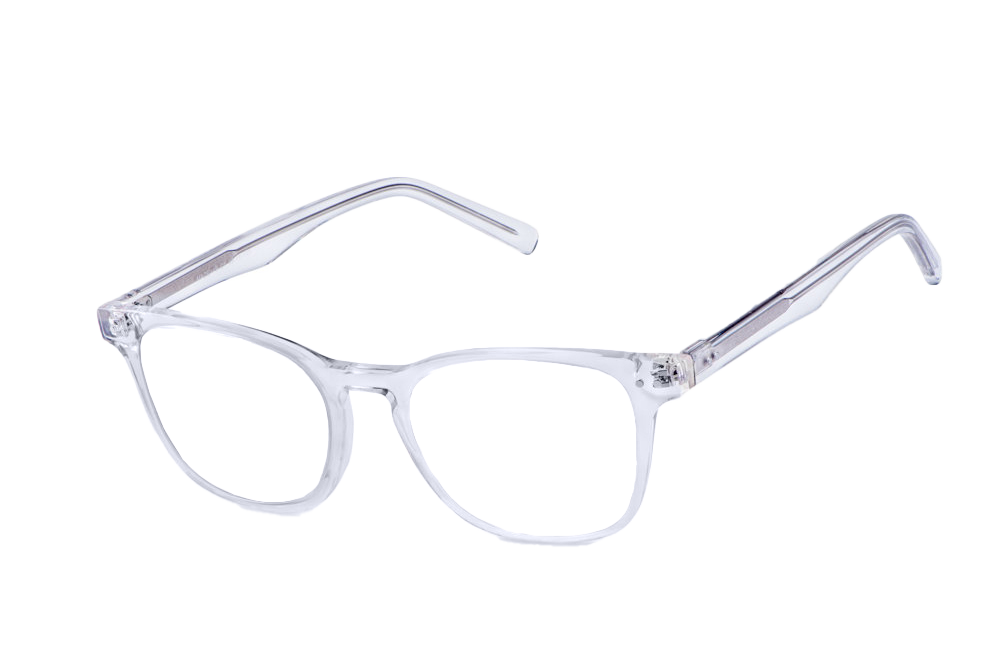 Crystal Computer Glasses Prescription Angled View