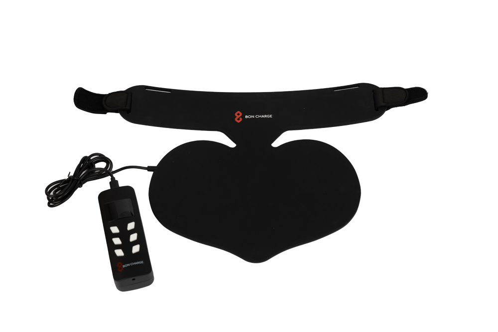 Red Light Neck and Chest Mask Front View With Controller