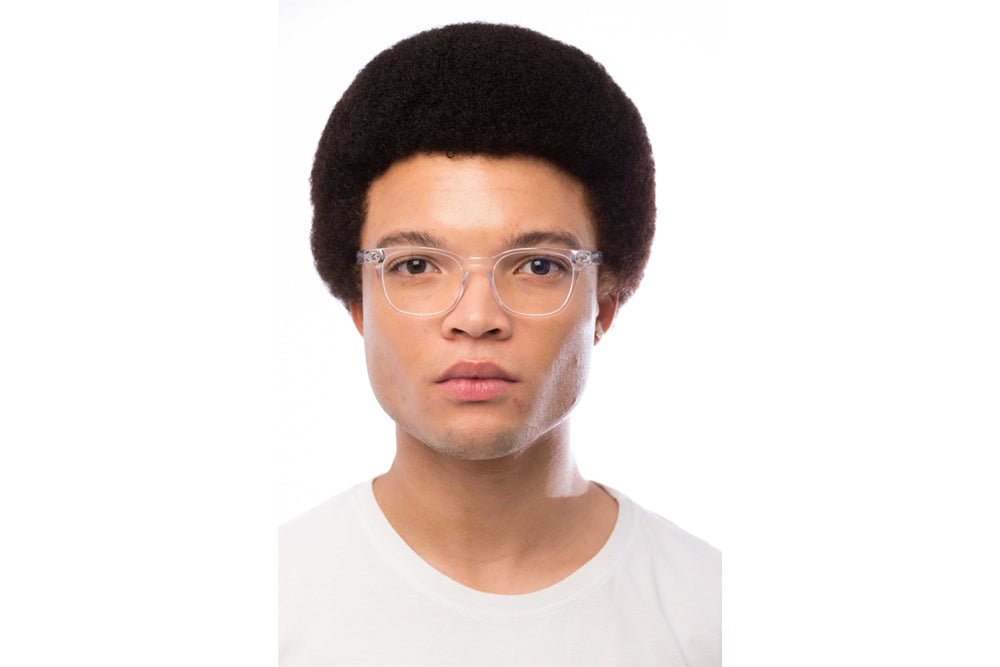 Man Wearing Crystal Computer Glasses Prescription