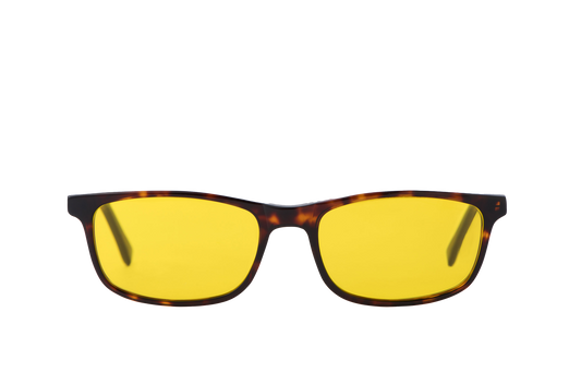 Tortoise Shell Light Sensitivity Glasses Readers Front View